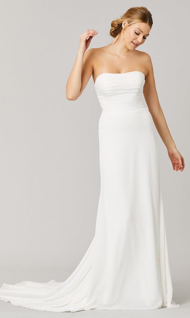 Длинные свадебные платья 2022 2023: белое открытые плечи